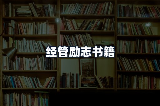 经管励志书籍
